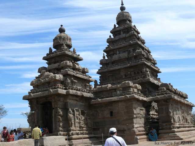 Mamallapuram, il mare nel tempio. India, Tamil Nadu