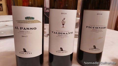 Vini in degustazione: Al Passo, Valdisanti, Picconero