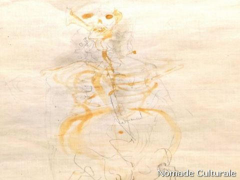 Joseph Beuys, Senza Titolo, 1955, recto: matita e acquerello su carta