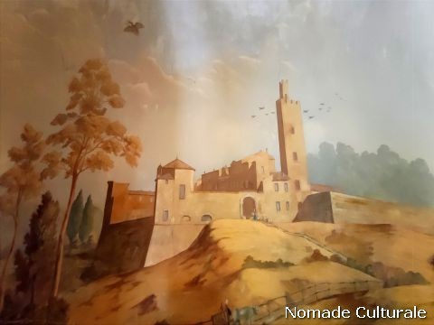 Affresco con Castello di Torre in Pietra