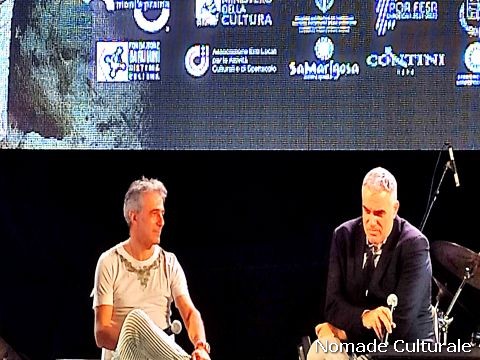 L'Isola dei Giganti 2022, Paolo Fresu (direttore artistico del Festival), Anthony Muroni (presidente della Fondazione Mont'e Prama)
